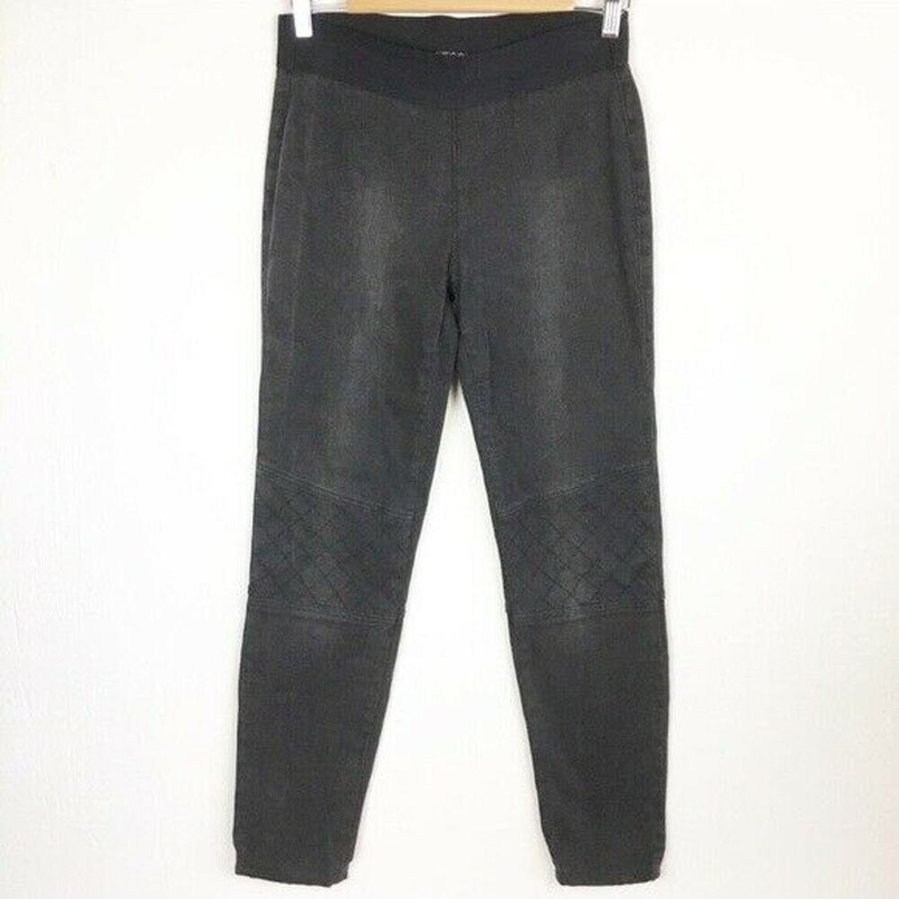 Cabi Women's #516 Skinny Moto Black Jeggings Jeans Size 6